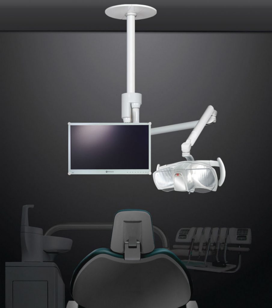 Eclairage scialytique plafond avec bras d’écran Ceiling Visio One - Faro
