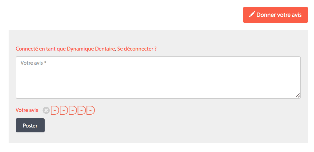 Donner son avis sur du matériel dentaire