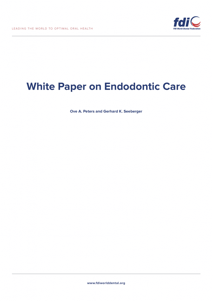 Livre blanc endodontie FDI