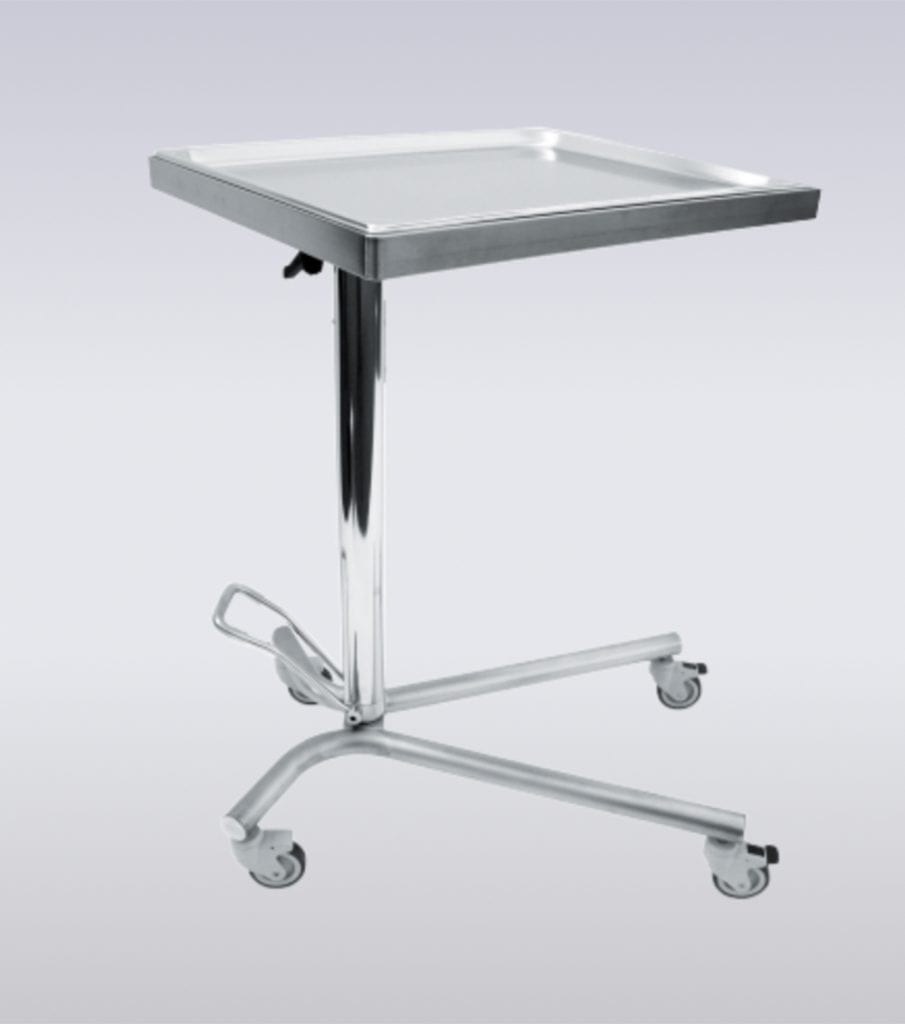 Table Mayo hydraulique avec plateau pivotant - Hygitech