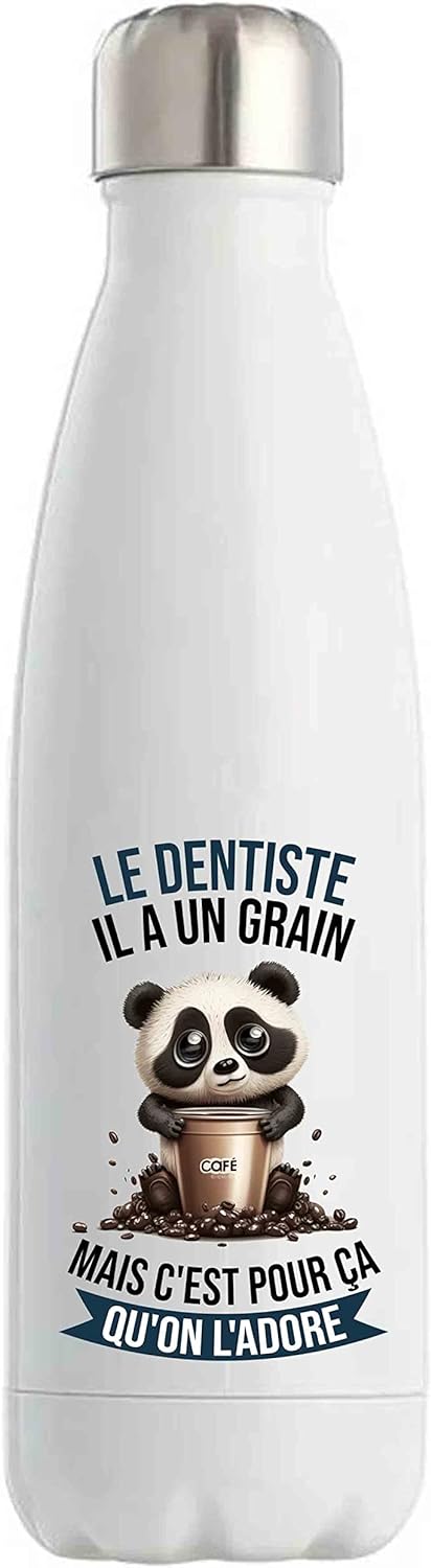 Bouteille Isotherme Le Dentiste Panda Café